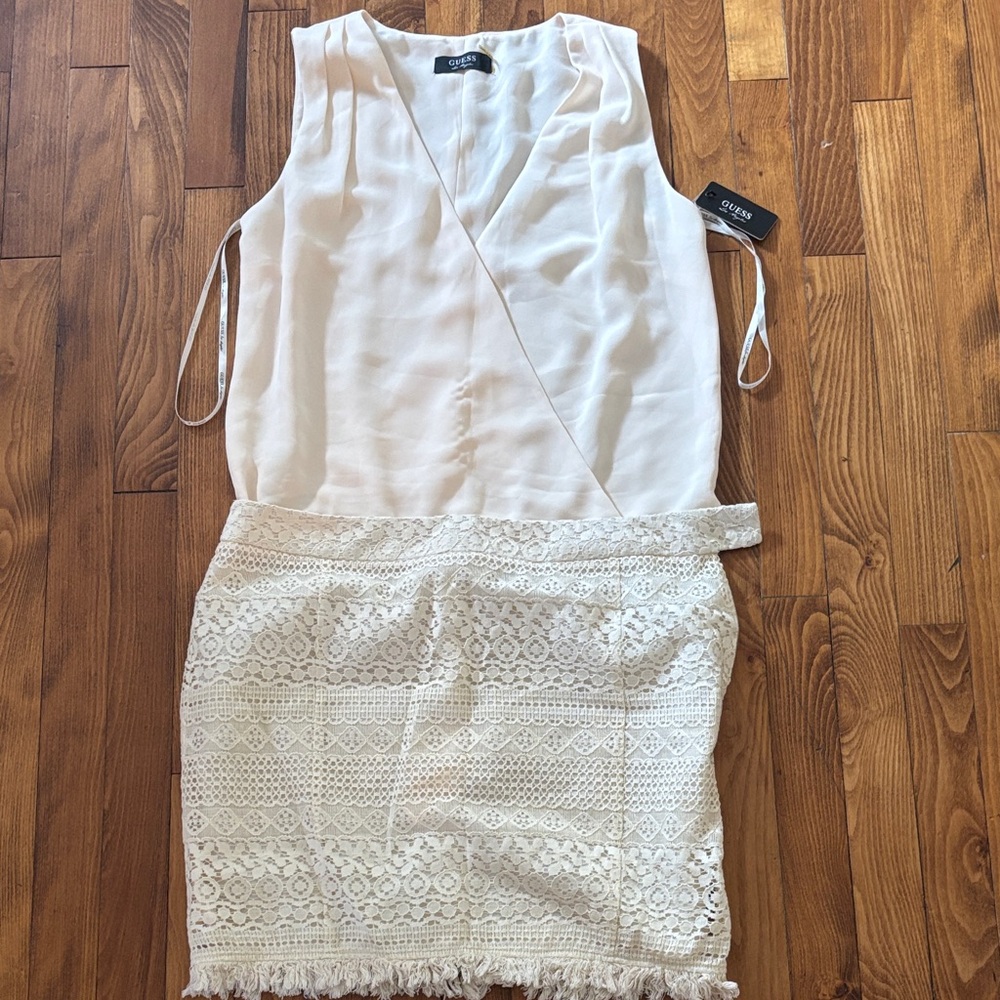 Guess Women’s Cream Sleeveless Top